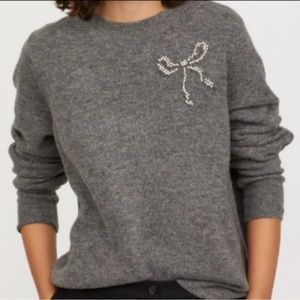 H&M | Sweaters | Hm Knit Sweater With Bow Motif